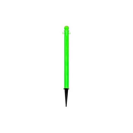Gec Global Industrial Plastic Ground Pole 35inH Safety Green 95414GL